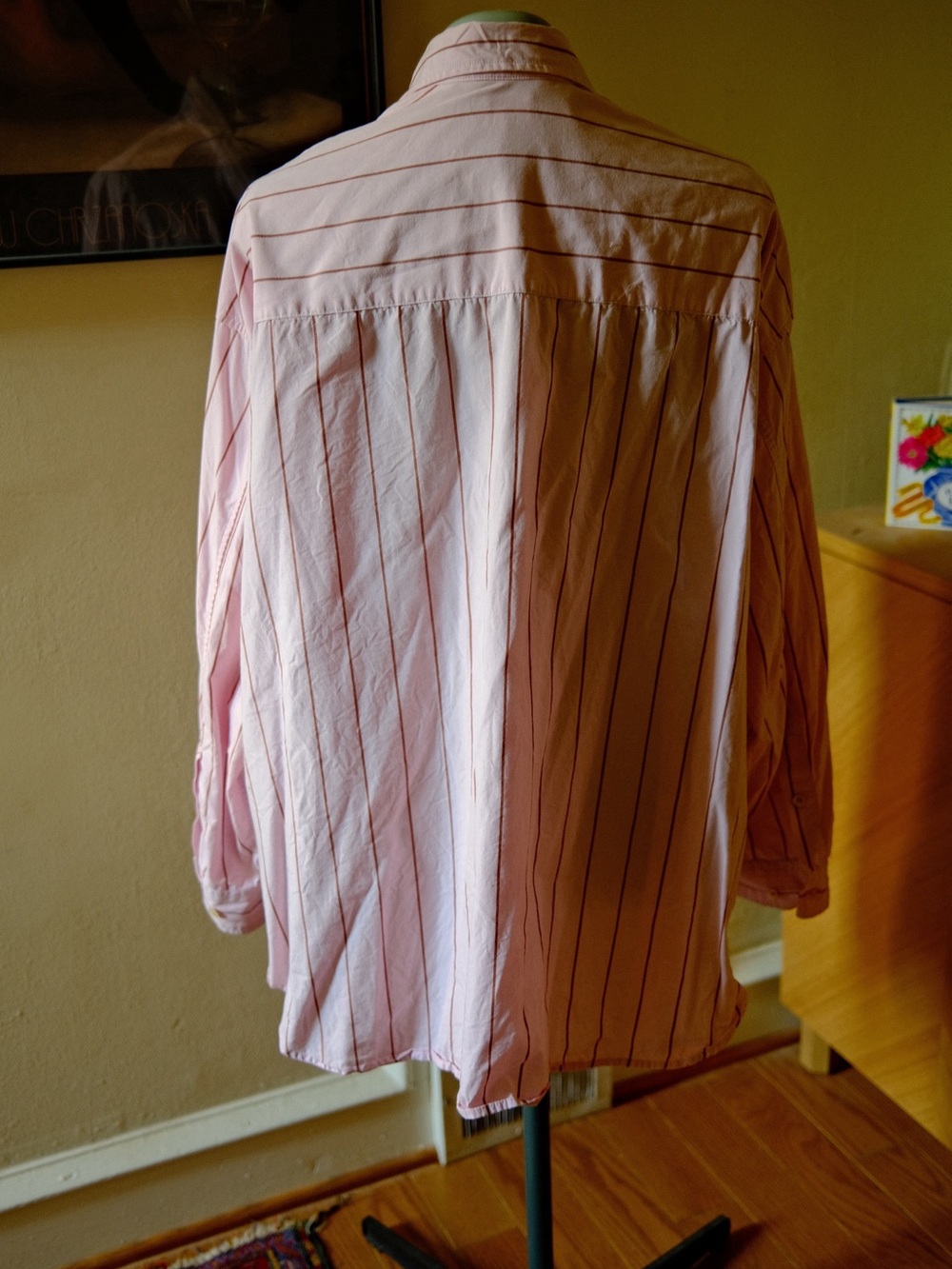 Wilfred Reminisce Oversized Pink Stripe Button-Up Shirt - Picture 3 of 4